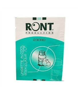 Lingettes RONT désinfectante alcool isopropylique 70% x 100